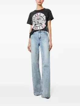 Футболка alice + olivia alvera, черный