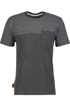 Футболка alife and kickin, LeopoldAK Z, цвет moonless melange