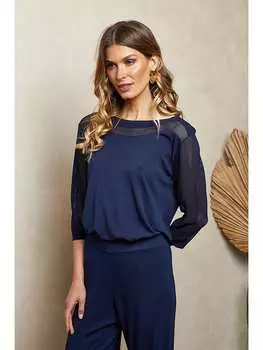 Футболка Alison Josfine, темно-синий