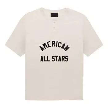 Футболка all star henley tee 'cream heather' Fear Of God, бежевый