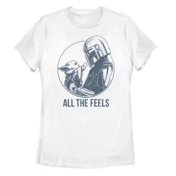 Футболка All The Feels для юниоров «Звездные войны: Мандалорец и ребенок» Licensed Character