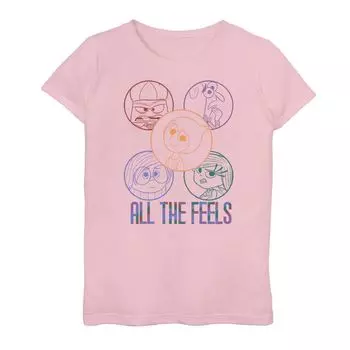 Футболка All The Feels Group Shot для девочек 7–16 лет Disney/Pixar Licensed Character