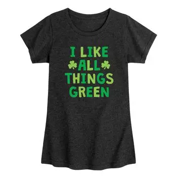 Футболка All Things Green Shamrock для девочек 7–16 лет Licensed Character