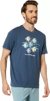 Футболка All Together Now Fish с короткими рукавами Crusher Life is Good, цвет Darkest Blue