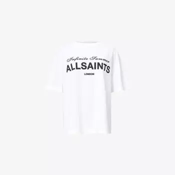 Футболка Allsaints Avri с принтом, белый