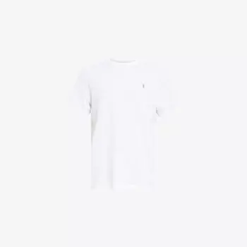 Футболка Allsaints Ellis с вышитым логотипом, белый