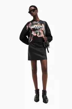 Футболка Allsaints fleurir lila All Saints, черный