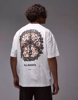 Футболка Allsaints incessant цвета мел белый