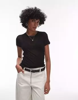 Футболка Allsaints June черного цвета