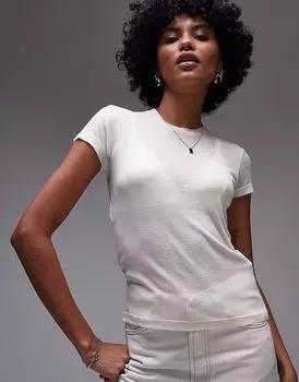 Футболка Allsaints June с кремом из гардении