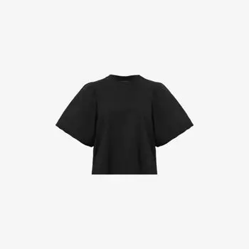 Футболка Allsaints с пышными рукавами, черный