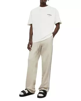 Футболка ALLSAINTS Underground из органического хлопка с логотипом и графическим рисунком, белый