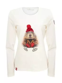 Футболка Almgwand Langarmshirt DEMUTALM, белый