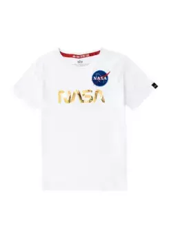 Футболка Alpha Industries " Alpha Industries Kids - Футболки Nasa Reflective T Kids/Teens", белый