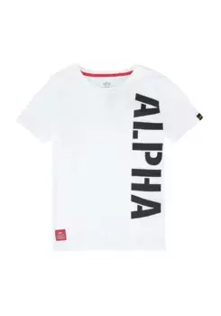 Футболка Alpha Industries " Alpha Industries Kids - Футболки с принтом по бокам T Kids/Teens", белый