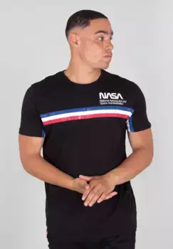 Футболка Alpha Industries " Alpha Industries Мужчины - Футболки NASA ISS T", черный