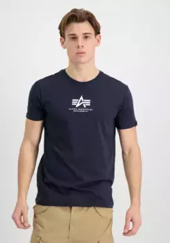 Футболка Alpha Industries " Alpha Industries Мужская - Футболки Basic T ML", синий