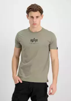 Футболка Alpha Industries " Alpha Industries Мужская - Футболки Basic T ML", оливковый