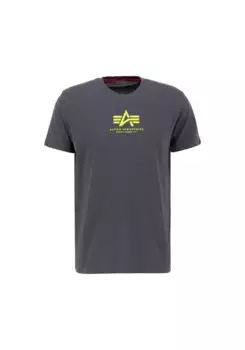 Футболка Alpha Industries " Alpha Industries Мужская - Футболки Basic T ML", серый
