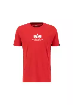 Футболка Alpha Industries " Alpha Industries Мужская - Футболки Basic T ML", цвет Speed Red/White
