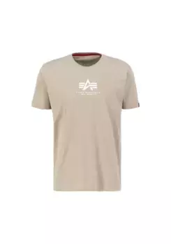 Футболка Alpha Industries " Alpha Industries Мужская - Футболки Basic T ML", цвет Vintage Sand