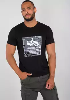 Футболка Alpha Industries " Alpha Industries Мужская - Футболки Camo Block T", черный