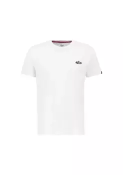 Футболка Alpha Industries " Alpha Industries Мужская - Футболки с фирменным пышным принтом BP T", белый