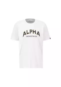 Футболка Alpha Industries " Alpha Industries Мужская - Футболки College T", белый