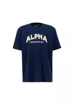 Футболка Alpha Industries " Alpha Industries Мужская - Футболки College T", синий