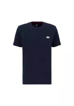 Футболка Alpha Industries " Alpha Industries Мужская - Футболки с фирменным пышным принтом BP T", синий