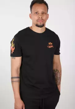 Футболка Alpha Industries " Alpha Industries Мужская - Футболки Flame T", черный
