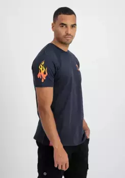 Футболка Alpha Industries " Alpha Industries Мужская - Футболки Flame T", синий