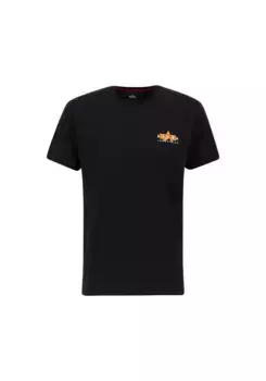Футболка Alpha Industries " Alpha Industries Мужская - Футболки с пышным принтом и логотипом BP T", черный