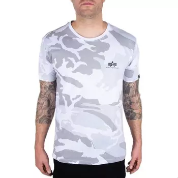 Футболка Alpha Industries Backprint Camo, серый