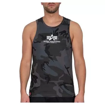Футболка Alpha Industries Basic Camo sleeveless T-shirt, черный