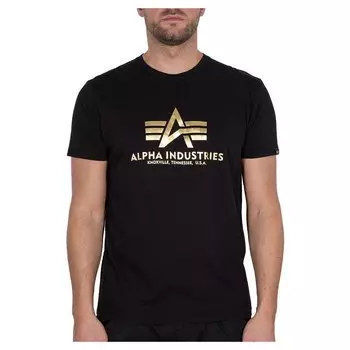 Футболка Alpha Industries Basic Foil Print, черный