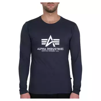 Футболка Alpha Industries Basic long sleeve, синий