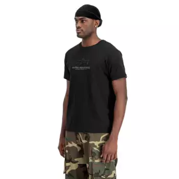 Футболка Alpha Industries Basic Rubber, черный