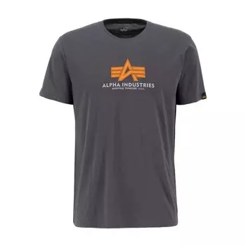 Футболка Alpha Industries Basic Rubber, серый