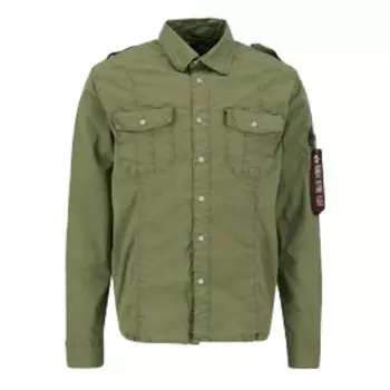 Футболка Alpha Industries Basic Shirt Slim, зеленый