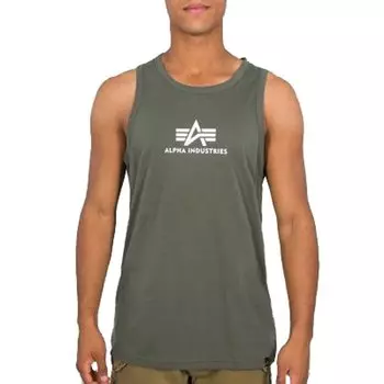 Футболка Alpha Industries Basic sleeveless T-shirt, зеленый