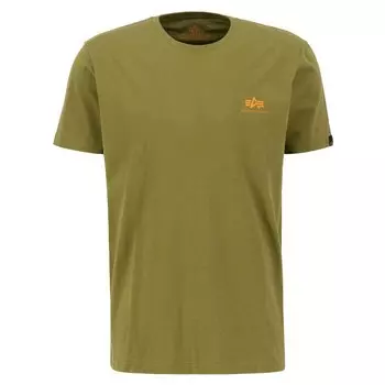 Футболка Alpha Industries Basic T Small Logo, зеленый