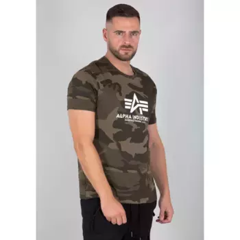 Футболка Alpha Industries "Базовая футболка", оливковый