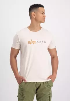 Футболка ALPHA INDUSTRIES, бежевый