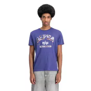 Футболка Alpha Industries College Camo, синий