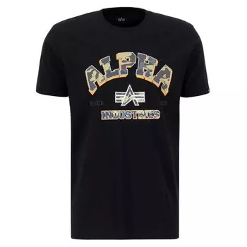 Футболка Alpha Industries College Camo T, черный