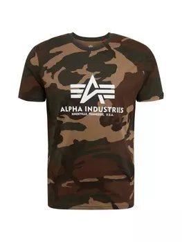 Футболка Alpha Industries, коричневый