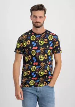 Футболка Alpha Industries "Мужская футболка Alpha Industries - Футболка Hornets AOP ", черный