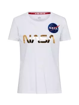 Футболка Alpha Industries NASA, белый