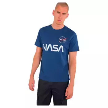 Футболка Alpha Industries NASA Reflective, синий